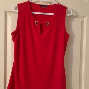Tommy Hilfiger Red Tank Top with Grommet Detail